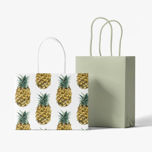 Tropisches Ananas nahtloses Muster Große Geschenktüte