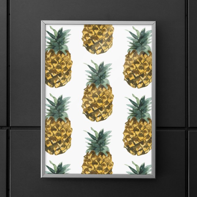 Tropisches Ananas nahtloses Muster Poster (Von Creator hochgeladen)