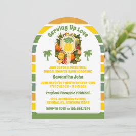 Tropisches Ananas-Pickleball-Brautparty Einladung