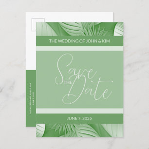 Tropisches Ankündigung Datum freihalten Foto Postk