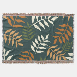 Tropisches Aquamarines Leaf Vector Muster Decke