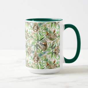 Tropisches Aquarell-Trägheits-Muster Tasse