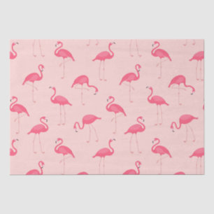 Tropisches Aquarellmuster Bright Pink Flamingo Mus Seidenpapier