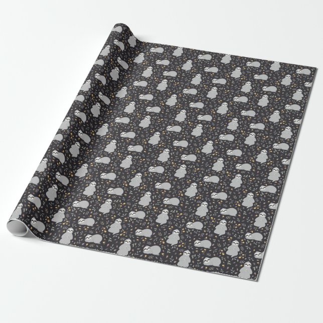 Tropisches Baby-Trägheits-Muster Geschenkpapier (Ungerollt)