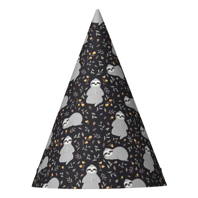 Tropisches Baby-Trägheits-Muster Partyhütchen (Vorderseite)