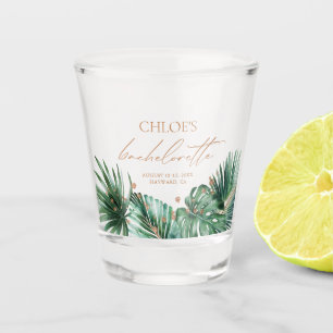 Tropisches Bachelorette Weekend Gastgeschenk Schnapsglas