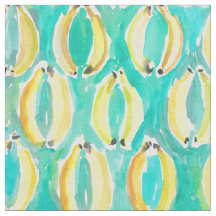 Tropisches Bananen-Tanz-Aquarell-Muster
