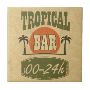 Tropisches Bar Fliese