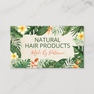 Tropisches Beige Naturprodukt Visitenkarte
