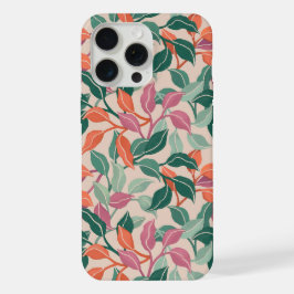 Tropisches Blatt Korallen Grün Botanisch Stylisch  iPhone 15 Pro Max Hülle