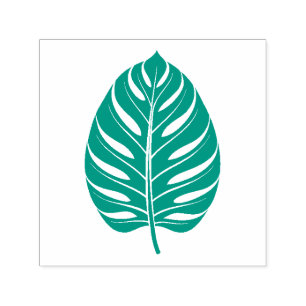 Tropisches Blatt, Naturpflanzengartenkunst Permastempel