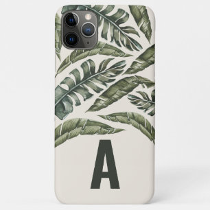 Tropisches Blatt und botanisches personalisiertes  Case-Mate iPhone Hülle