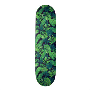 Tropisches Blätter-Muster Skateboard