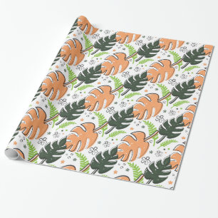 tropisches Blätter, Packpapier