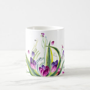 Tropisches Blätter und Blumen für Teatime Kaffeetasse