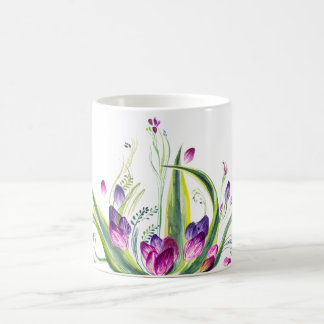 Tropisches Blätter und Blumen für Teatime Kaffeetasse