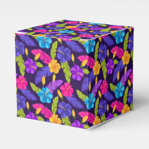 Tropisches Blätter- und Blumenmuster-23857 Geschenkschachtel