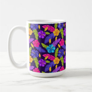 Tropisches Blätter- und Blumenmuster-23857 Kaffeetasse