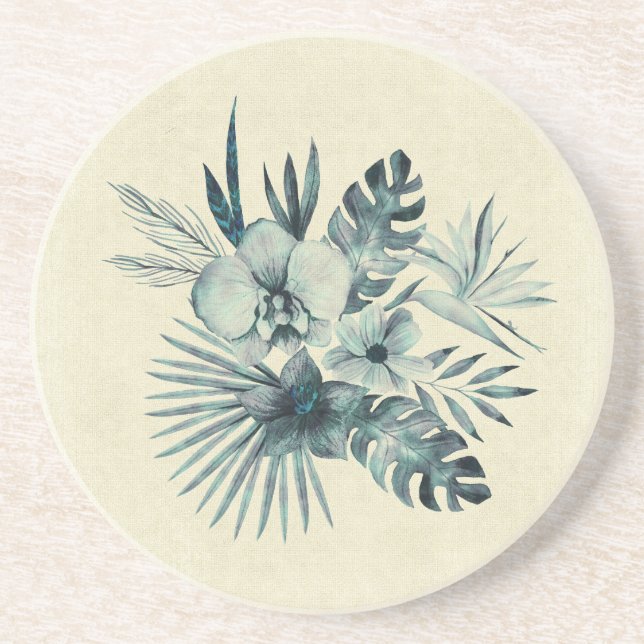 Tropisches Blätter Untersetzer (Vorne)