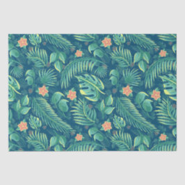 Tropisches Blattmuster Seidenpapier