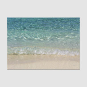 Tropisches blaues Seidenpapier des Ozean-Wasser-2