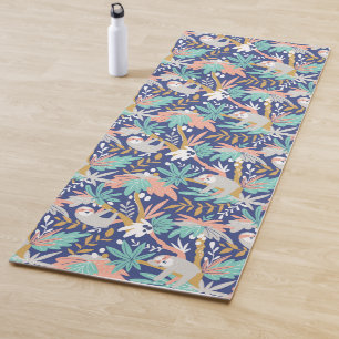 Tropisches blaues Trägheits-Muster Yogamatte
