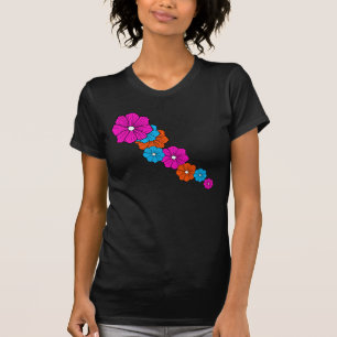 Tropisches Blumen-T-Shirt T-Shirt