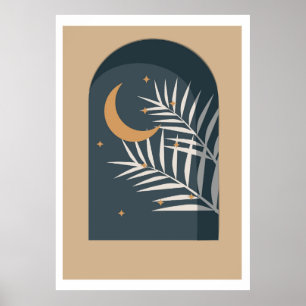 Tropisches Blumendesign Poster