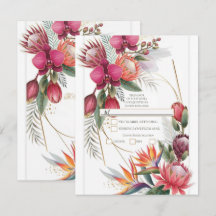 Tropisches Blumenparadies Botanisches Gold R.S.V.P