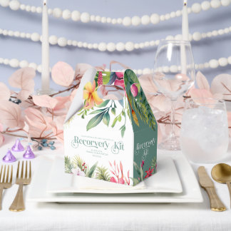Tropisches Blumenrand-Hochzeits-Erholungs-Kit Geschenkschachtel
