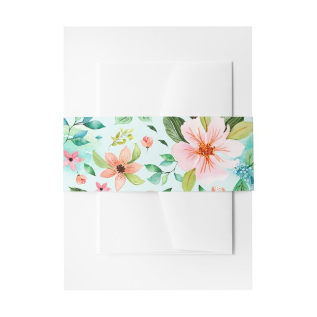 Tropisches Blumenstrandverbot Einladungsbanderole (Vorderseite Beispiel)