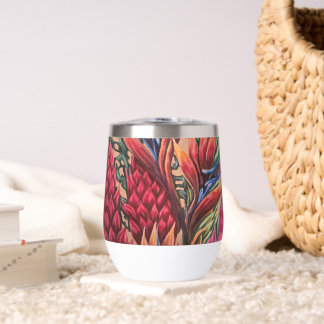 Tropisches Blumenstrauß-Tumbler