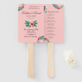 Tropisches Blumenthema Fächer