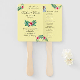 Tropisches Blumenthema Fächer