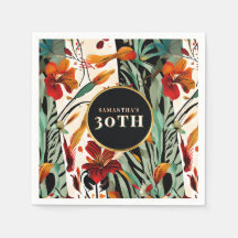 Tropisches Boho Blumen Alters Picknick Design