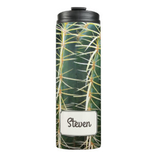 Tropisches botanisches Kaktus-Foto irgendein Name Thermosbecher