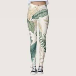 Tropisches botanisches nahtloses Muster für Leggings