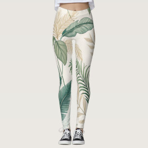 Tropisches botanisches nahtloses Muster für Leggings