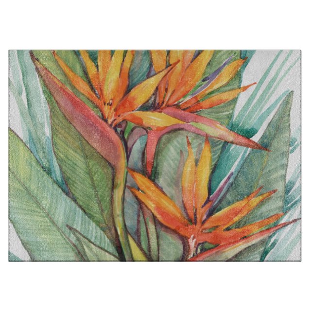 Tropisches botanisches Paradies II Schneidebrett (Vorderseite)