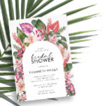 Tropisches Brautparty Einladung<br><div class="desc">Feiern Sie Ihre Liebe und entdecken Sie das Paradies mit dieser einladenden Tropical Bridal Dusche. Dieses Brautduschbad ist perfekt für Hochzeiten in Urlaubsort am Strand und an der Küste geeignet. Freuen Sie sich auf elegante und moderne Touchs, romantische Flora und lebhafte Farben. Die atemberaubende Aquarellkunst besteht aus grünen Palmen- und...</div>