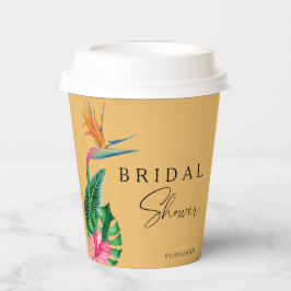 Tropisches Brautparty Pappbecher