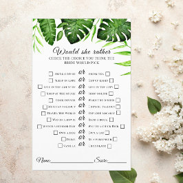 Tropisches Brautparty würde sie lieber grün spiele