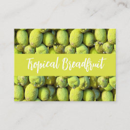 Tropisches Breadfruchtmuster Visitenkarte