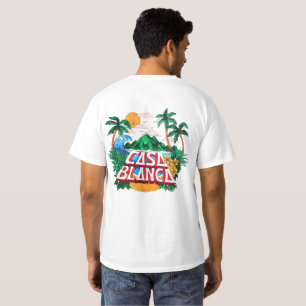 Tropisches "Casa Blanca" T-Shirt