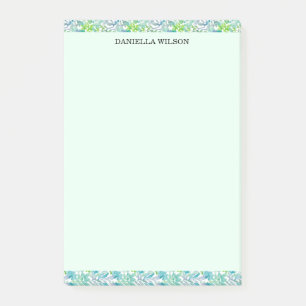 Tropisches Chic Botanisches Florales Wasserfarben- Post-it Klebezettel
