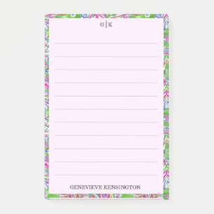 Tropisches Chic Watercolor Palmen Personalisierte  Post-it Klebezettel