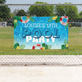 Tropisches Cool-Pool-Party | KINDERGEBURTSTAG Banner