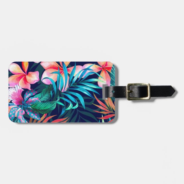 Tropisches Design - Individuelle Anpassung Gepäckanhänger (Vorderseite horizontal)