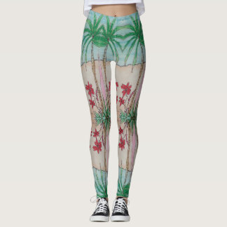 Tropisches Design Leggings