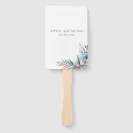 Tropisches Dream-Hochzeitsprogramm für Wasserfarbe Fächer